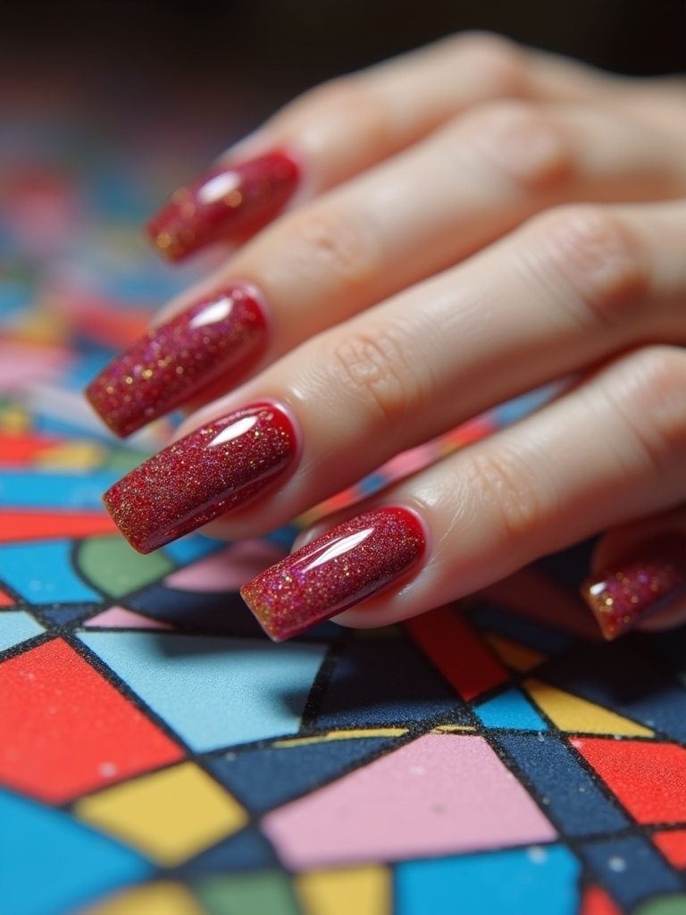 geometric nail design ideas