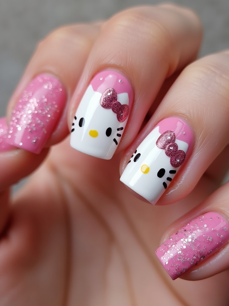 glitter designs for nails