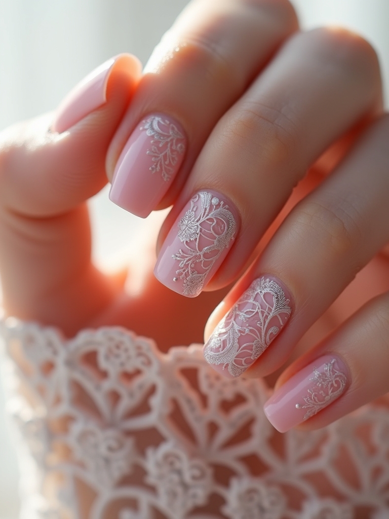 lace patterns on nails