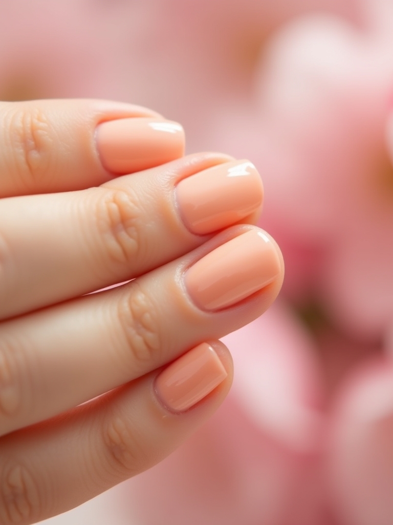 light peach nail combinations