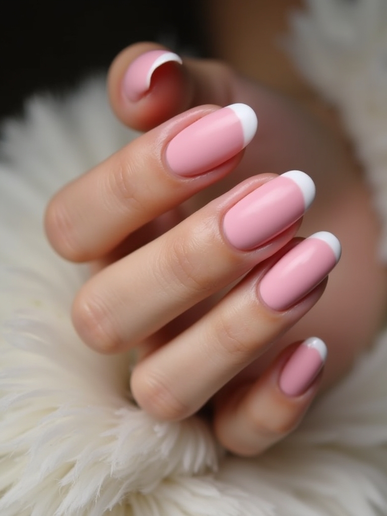 matte pink nail elegance