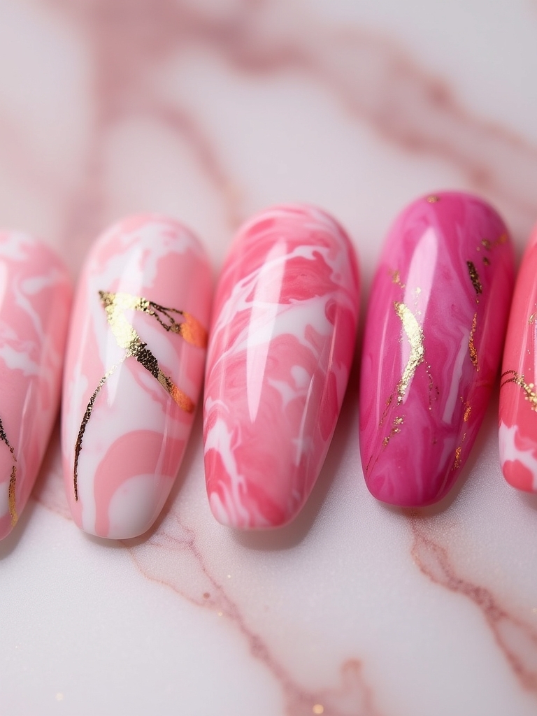 mesmerizing marble pink patterns