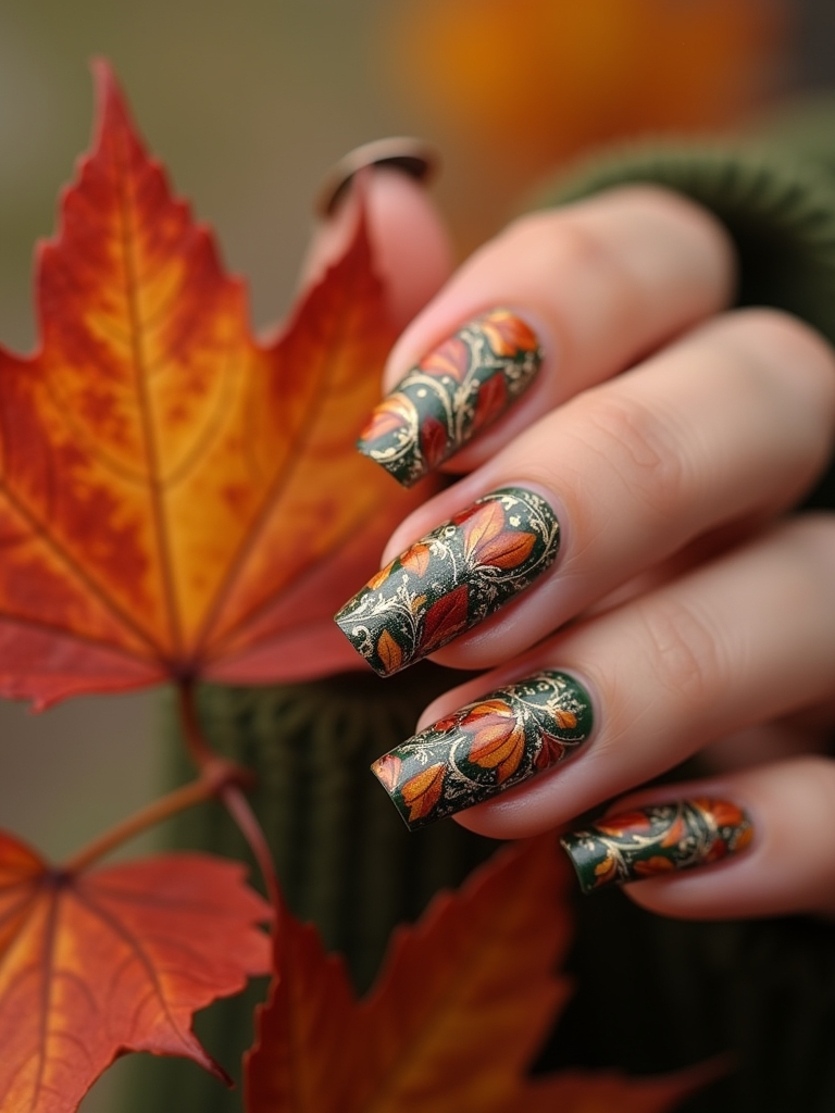 nature inspired nail designs