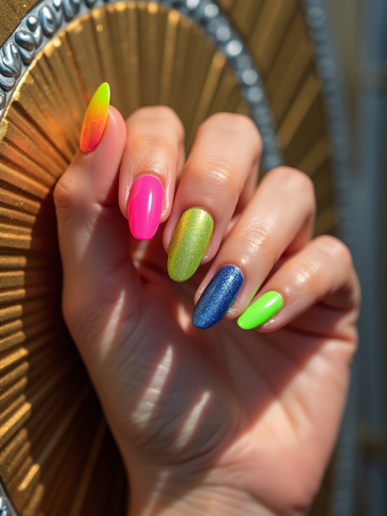 neon art deco glamour