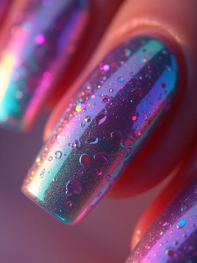 neon metallic nail trends