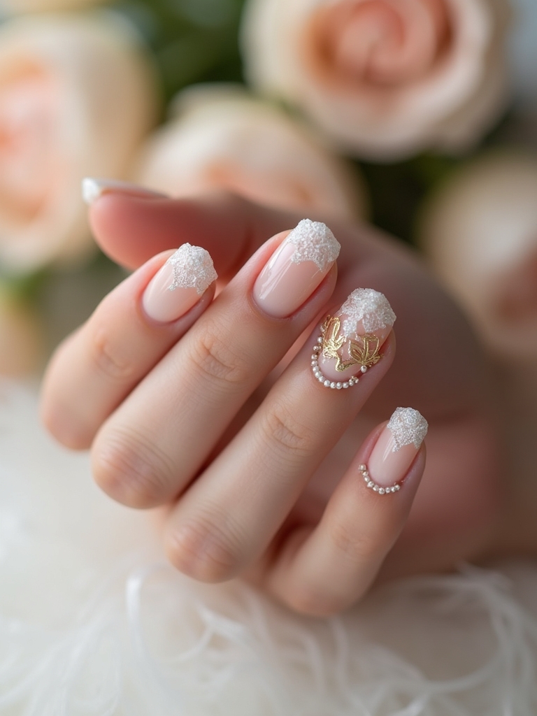 nude nails for elegance
