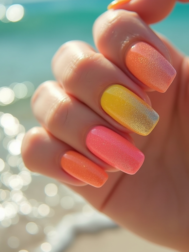 ocean inspired nail art