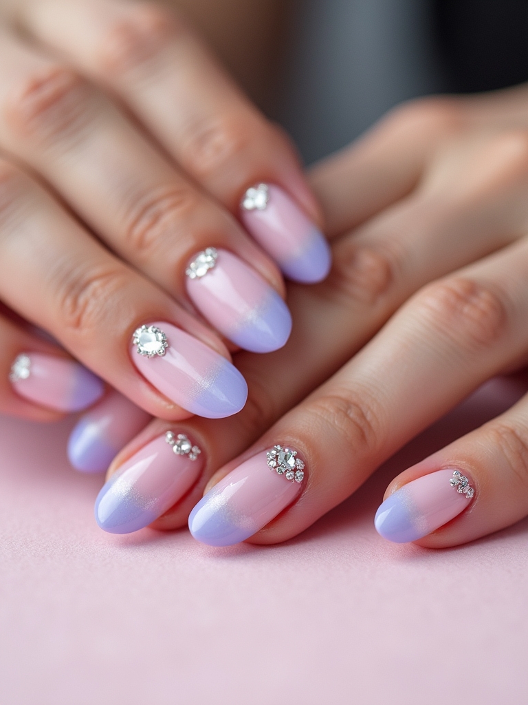 ombre gradient nail design