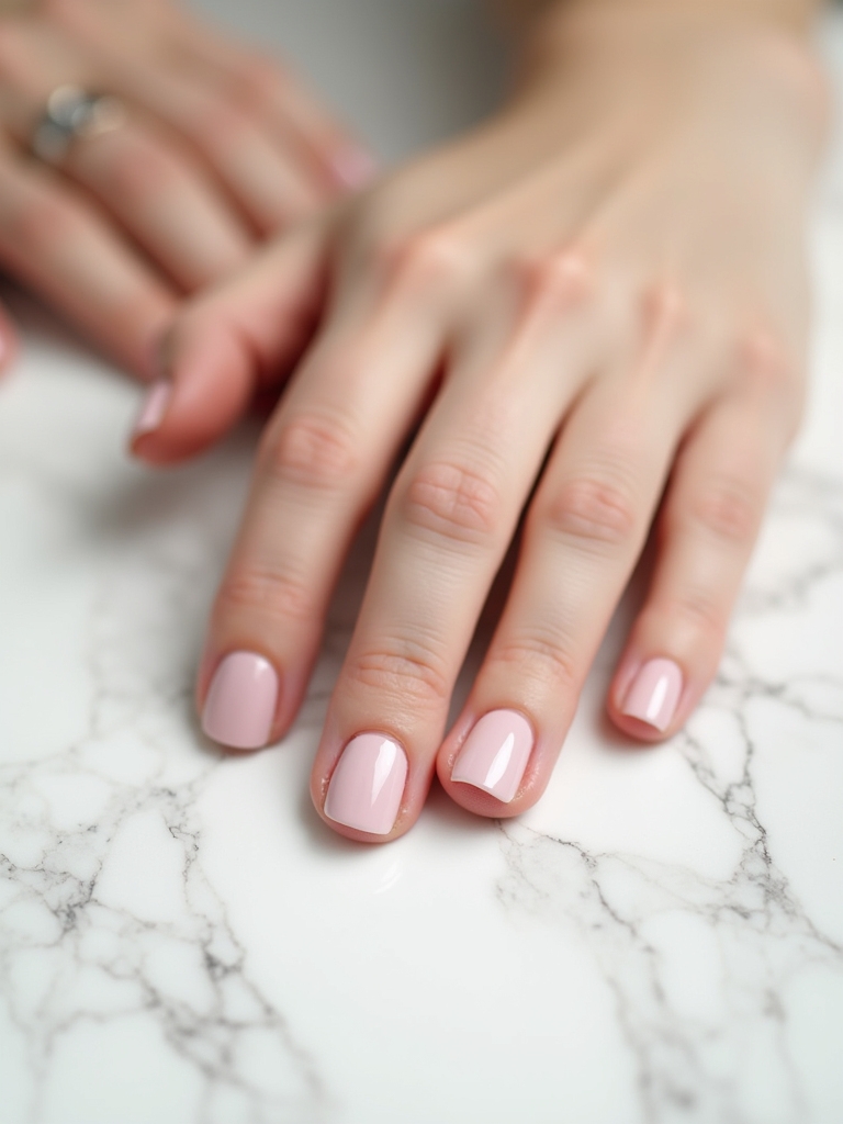 pale pink nail elegance