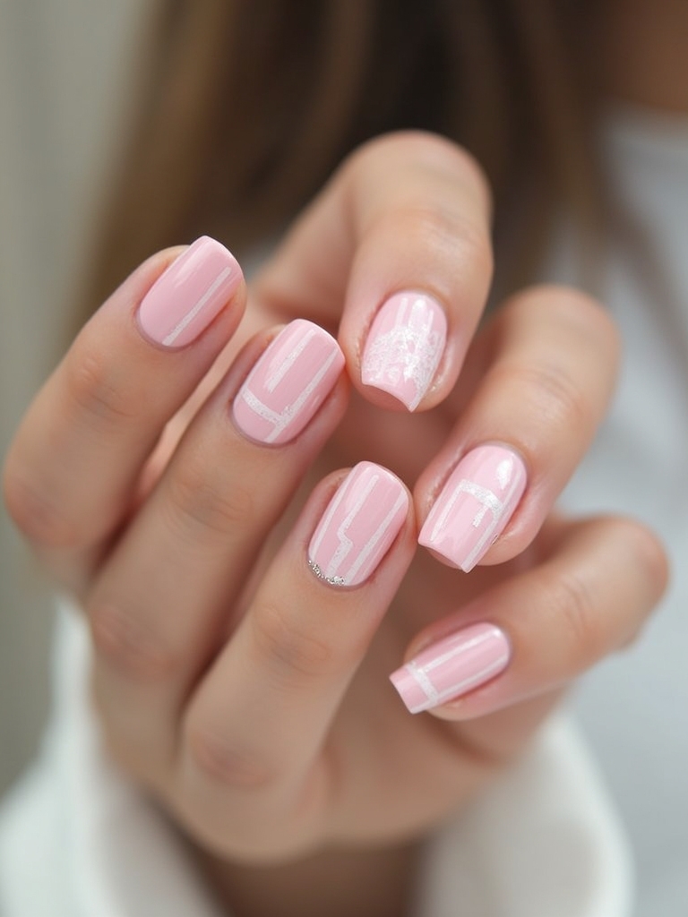 playful light pink stripes
