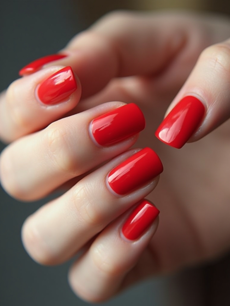 romantic heart shaped nail art