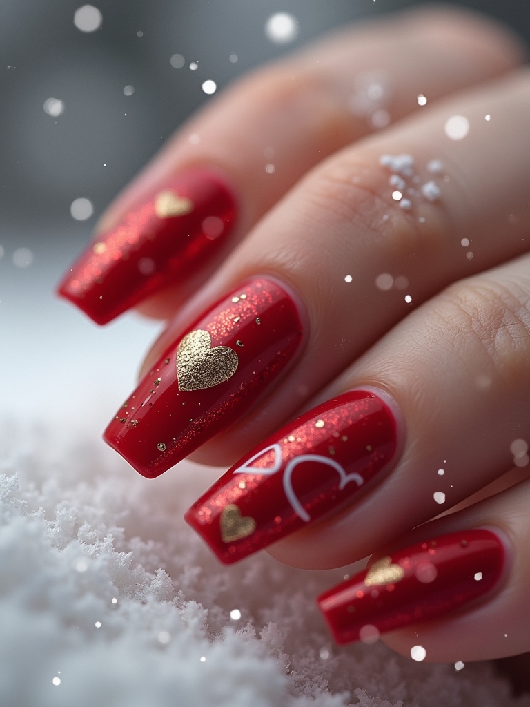 romantic red heart designs