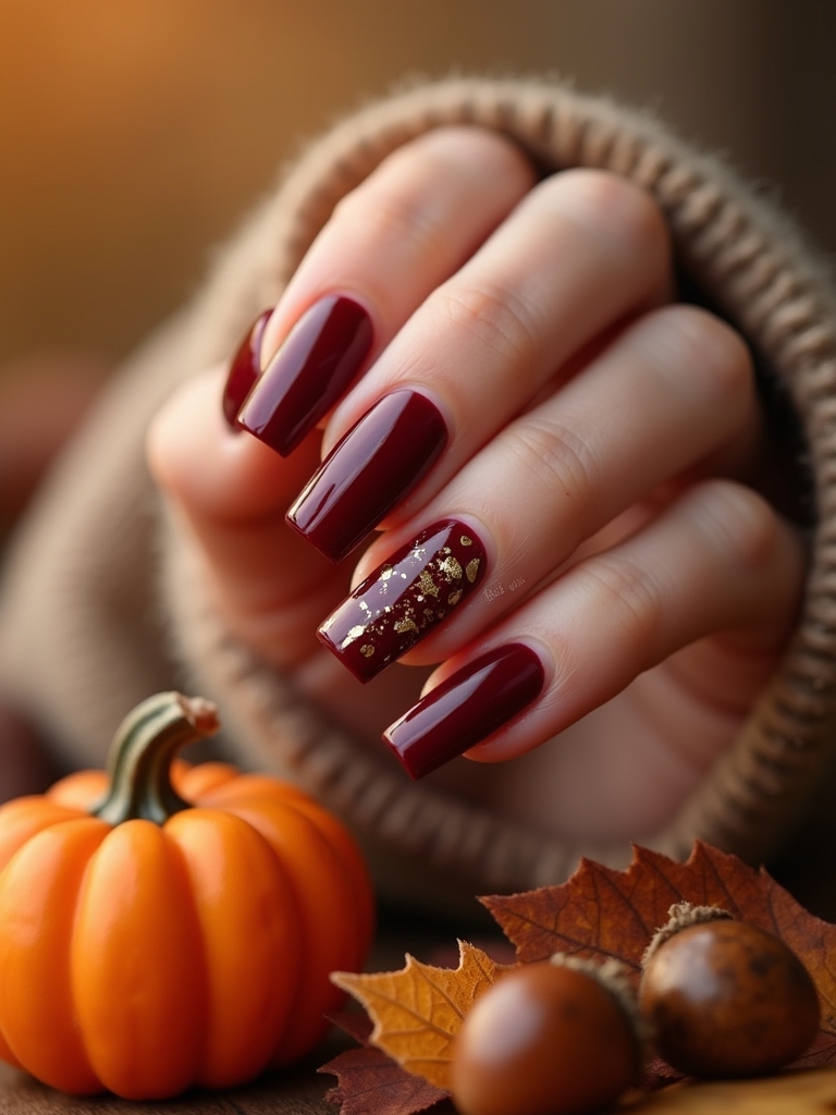 seasonal acrylic nail designs