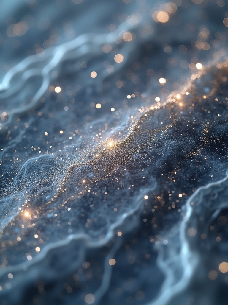 silver marble nail technique