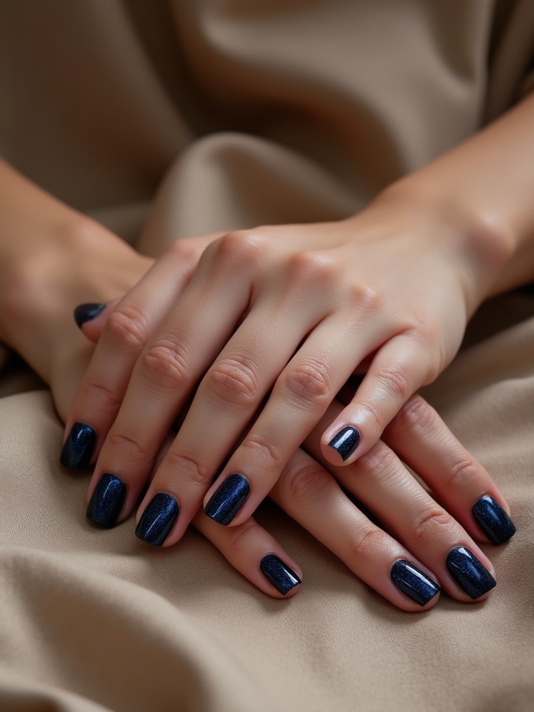 sophisticated dark blue nude