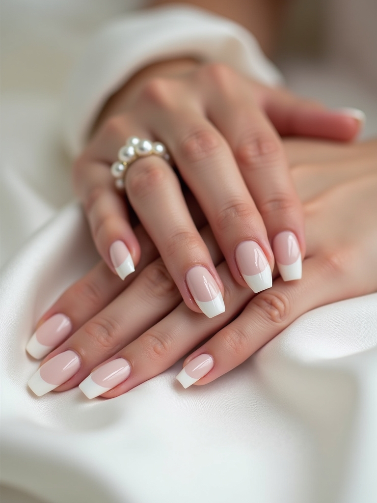 sophisticated white tip designs