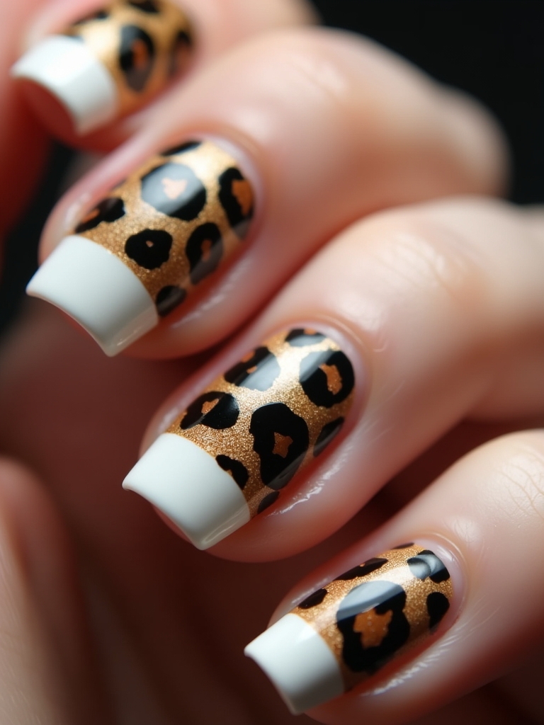 sophisticated wild nail art