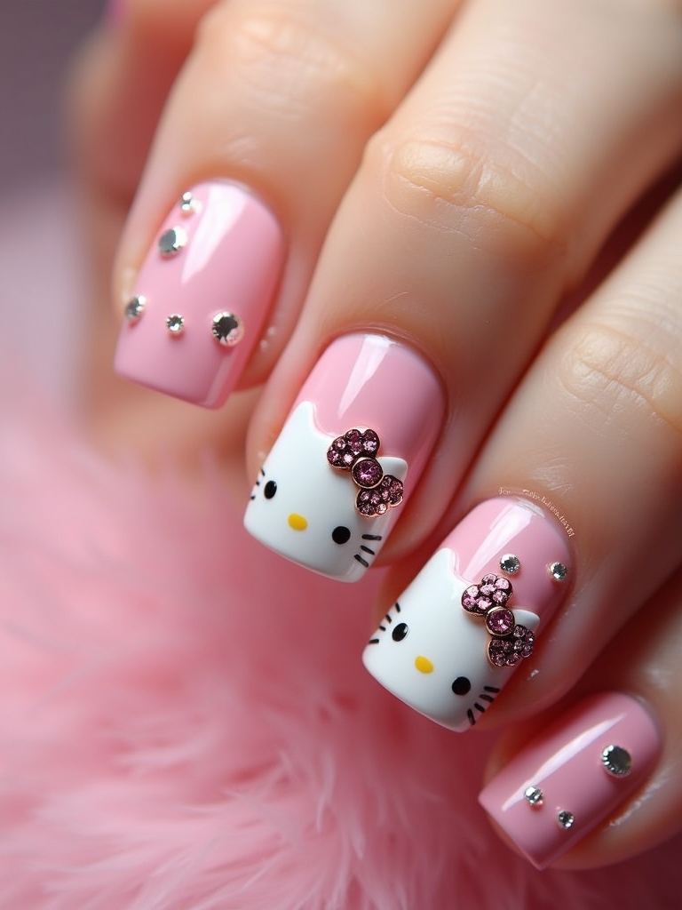 sparkling hello kitty designs