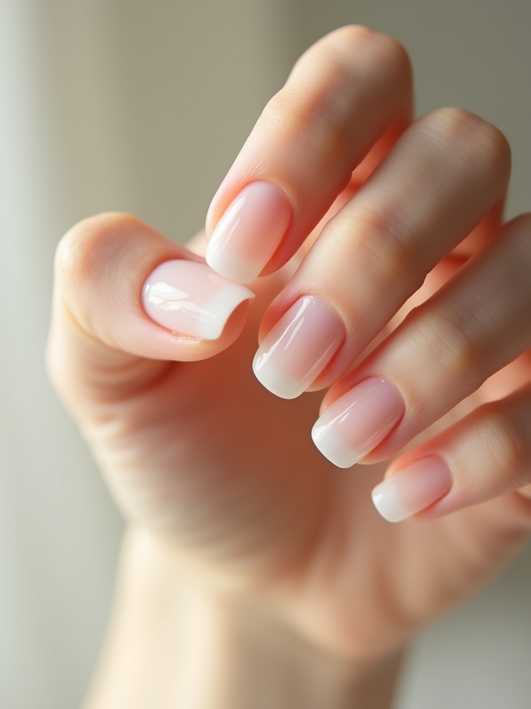 stunning transparent gloss nails