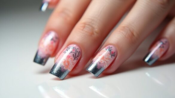 stylish baby boomer nails