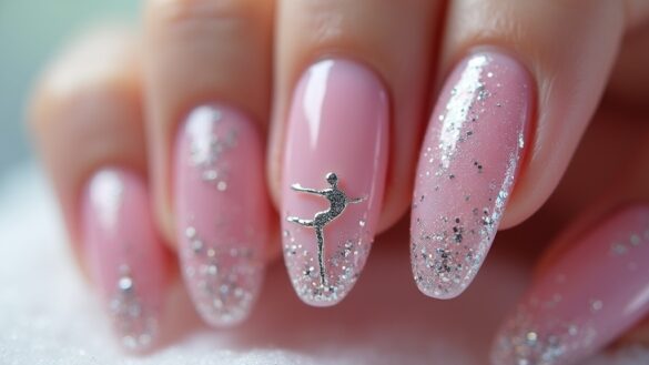 stylish ballerina nail designs