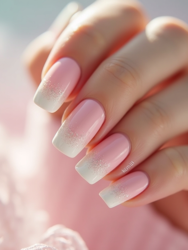 subtle glitter nail sophistication