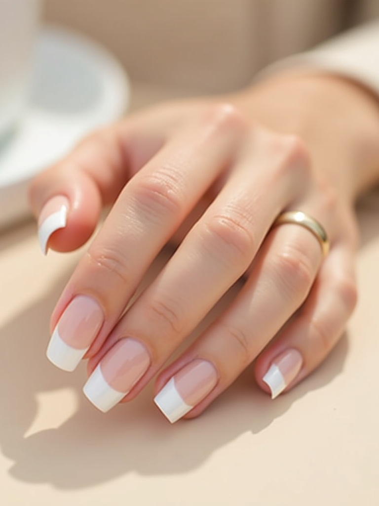 subtle gradient nail art