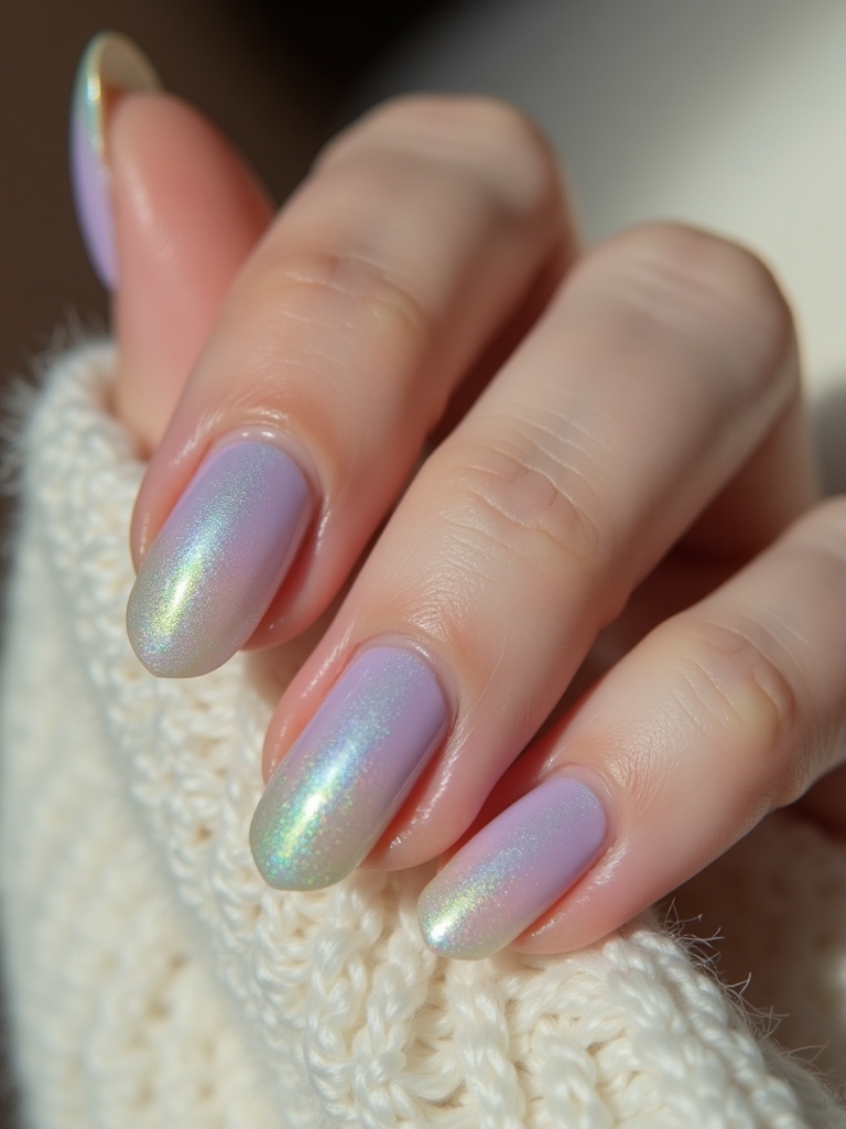 subtle rainbow nail art