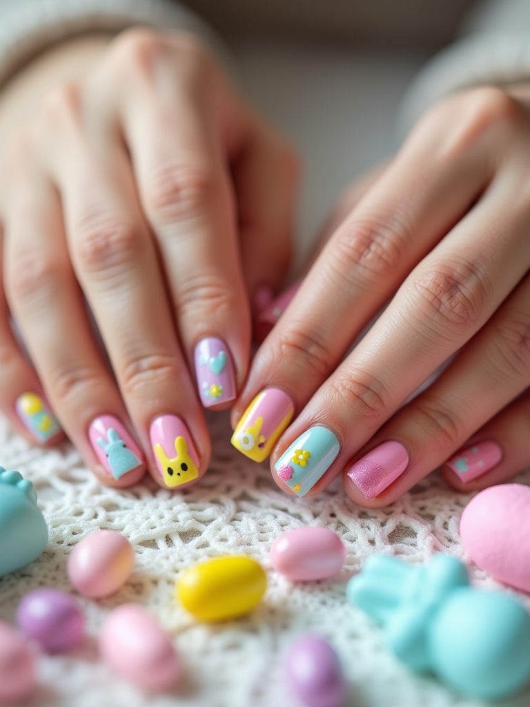 sweet treats nail art