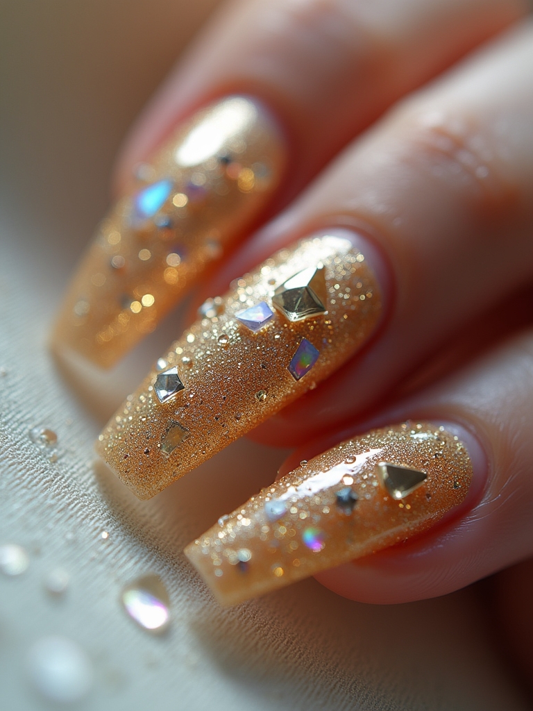 textured 3d nail art