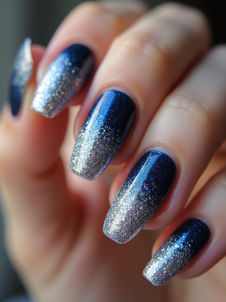 textured glitter ombre magic