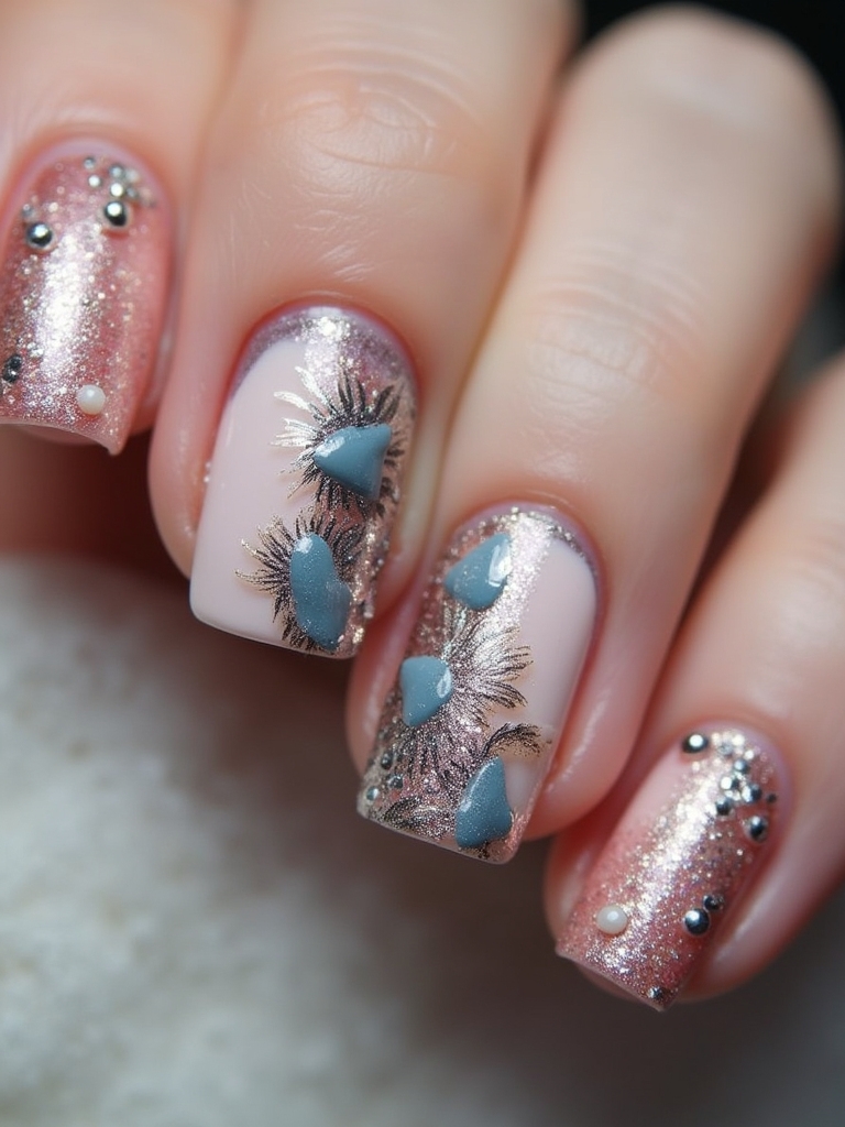 textured nail design ideas