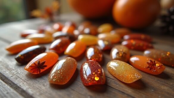 thanksgiving themed nail designs