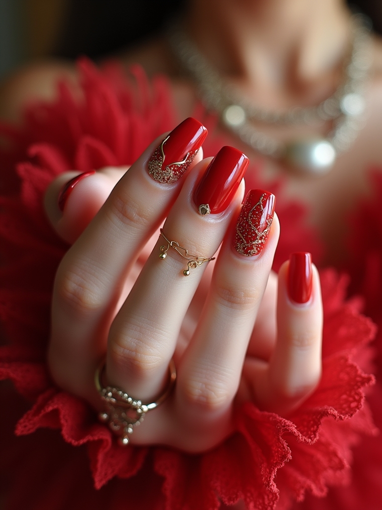 timeless classic red manicure