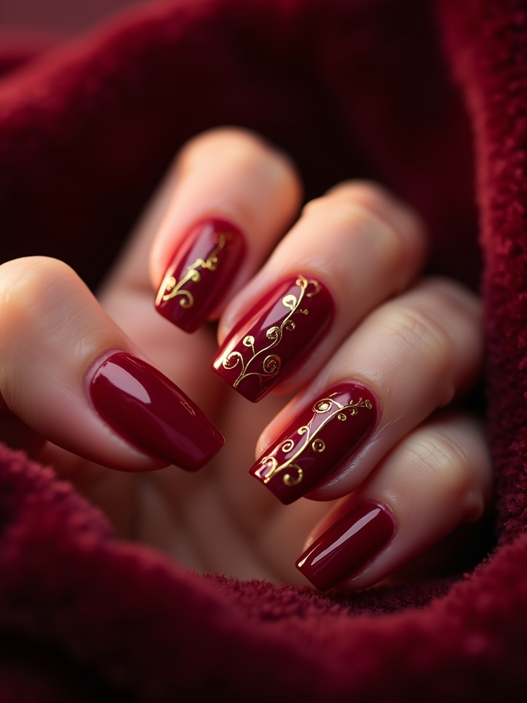 timeless classic red nails