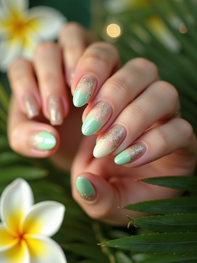 tropical nail art inspiration