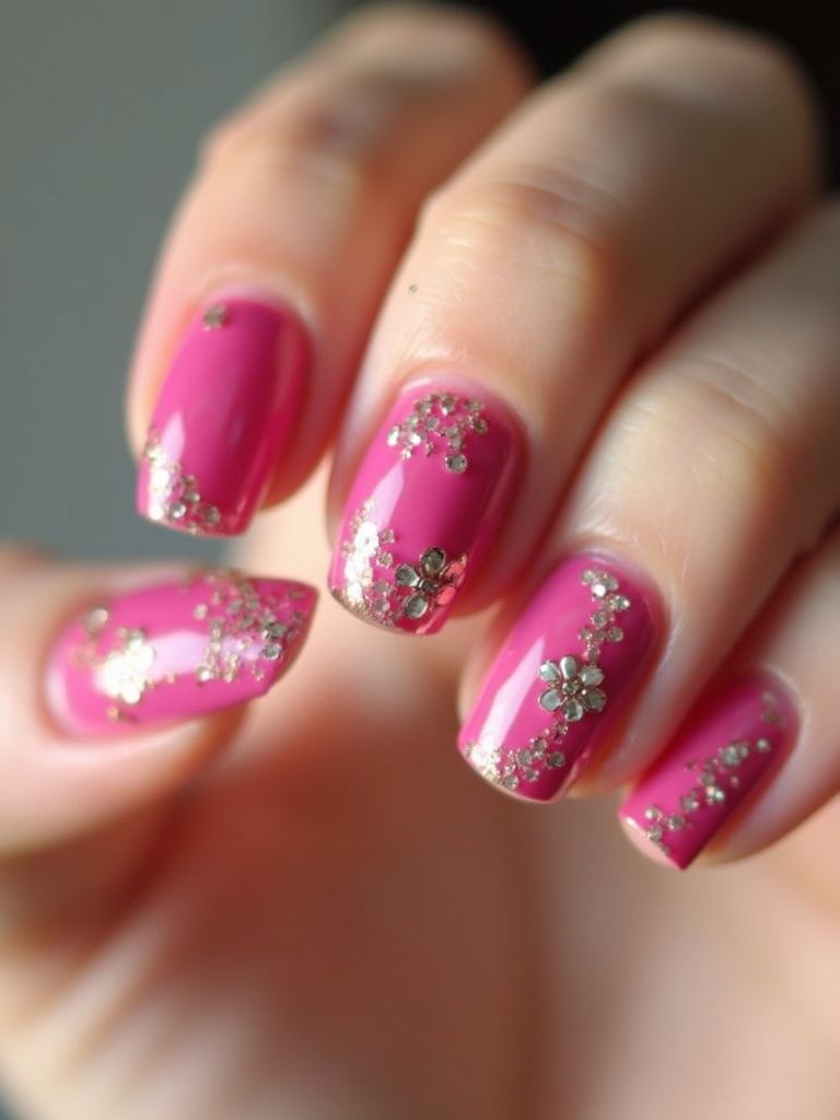 vibrant bold nail art