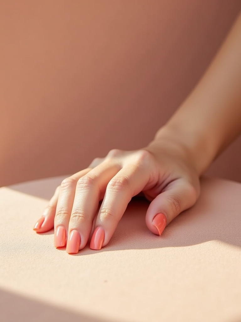 vibrant coral nail trends