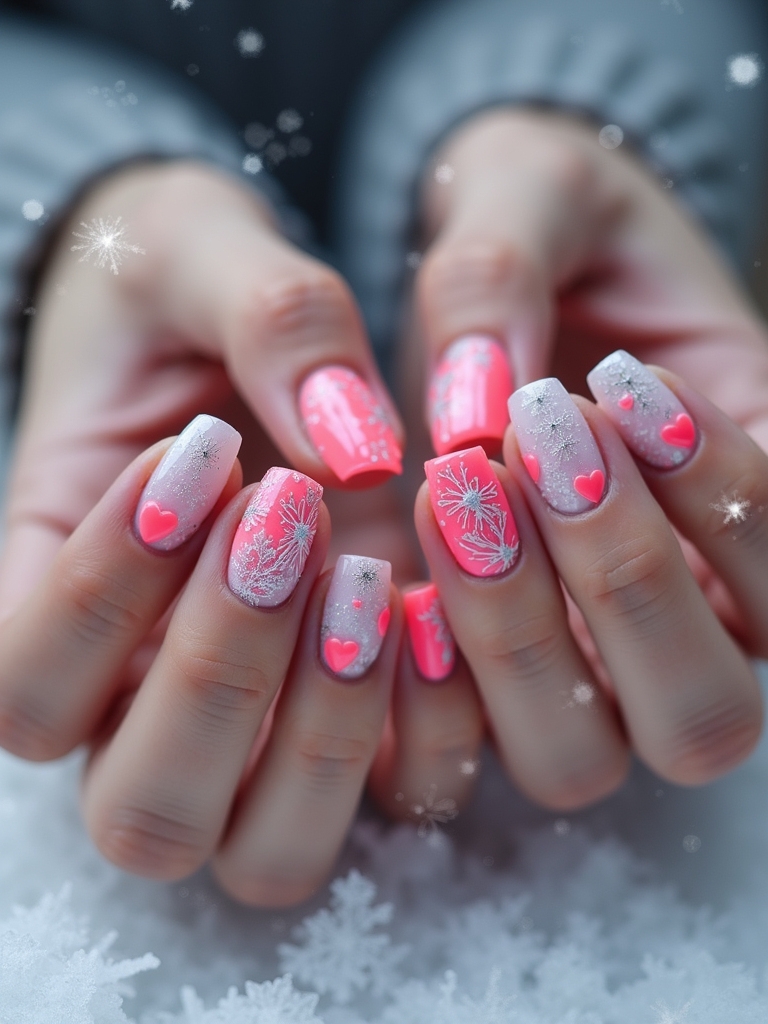 vibrant neon nail designs