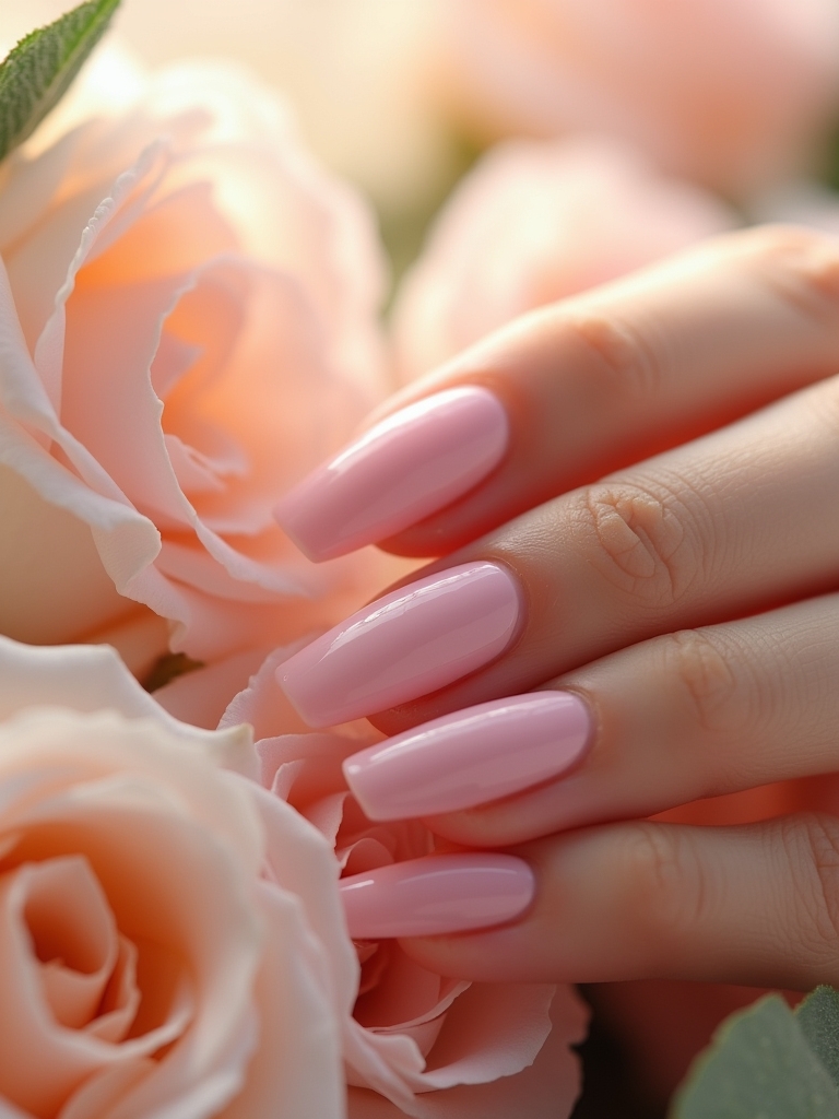 vintage roses nail design