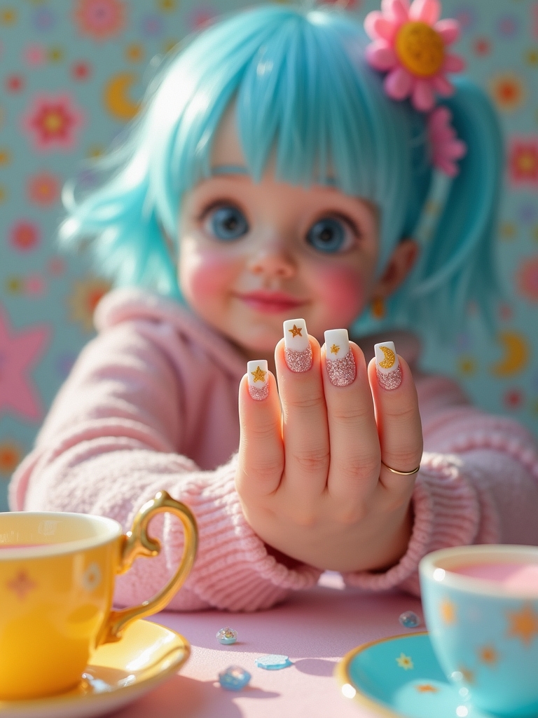 whimsical acrylic nail designs