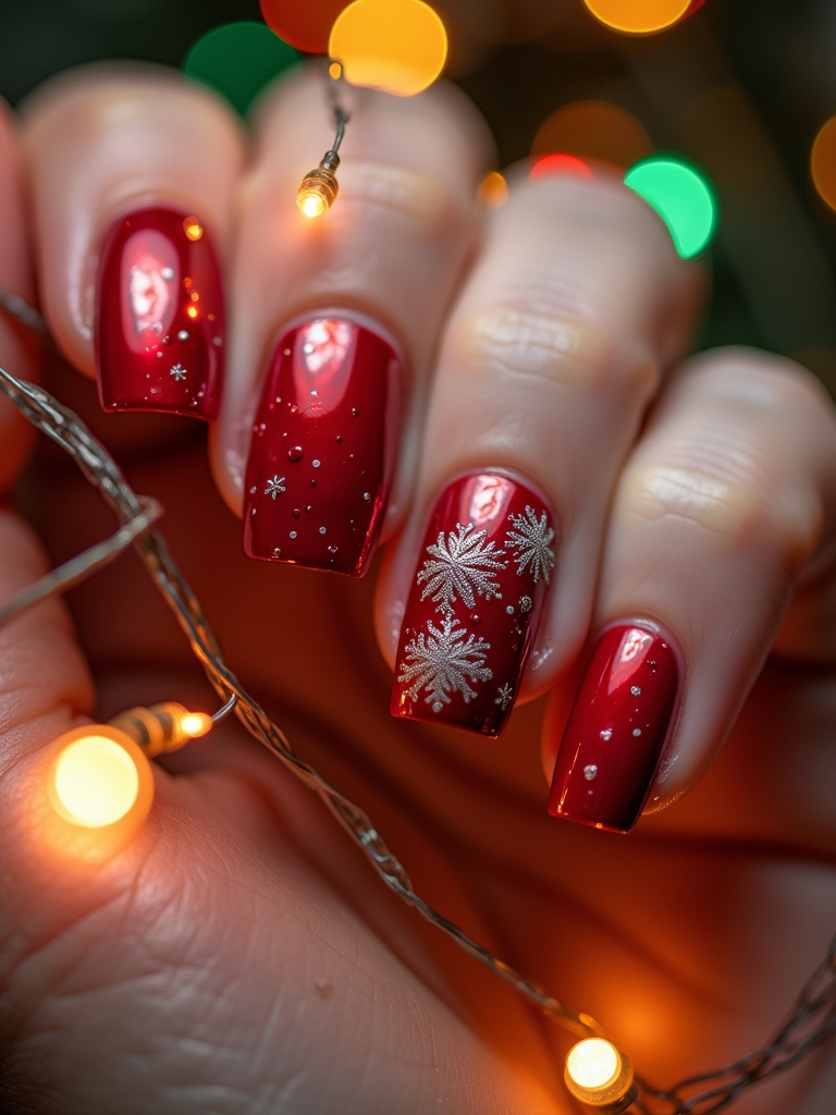 whimsical festive nail designs