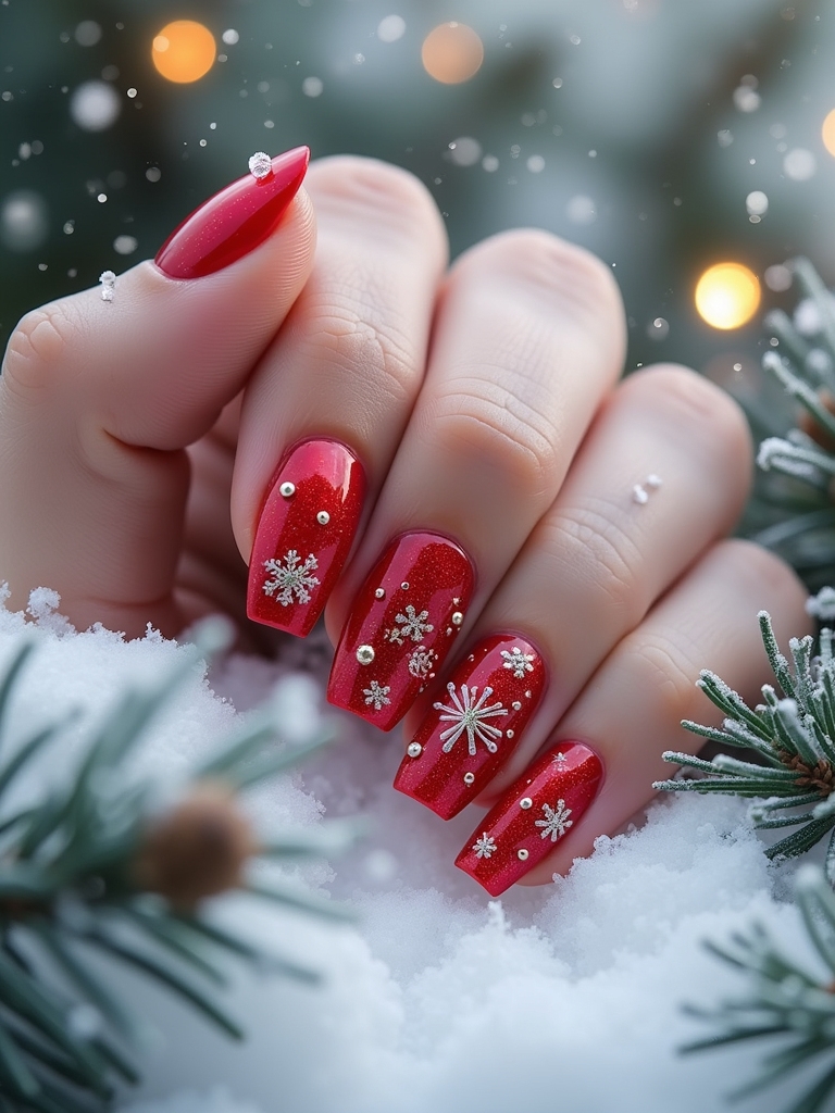 winter wonderland nail art